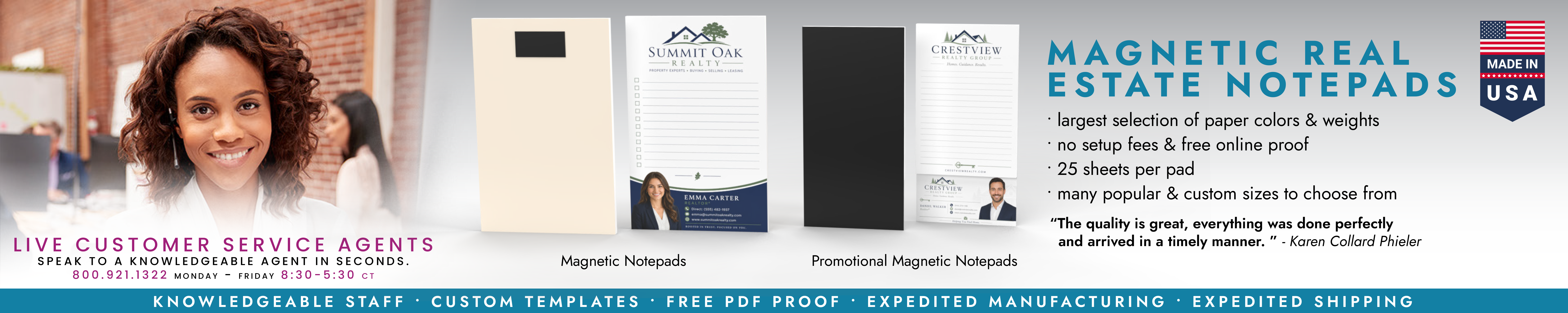 Magnetic Real Estate Notepads