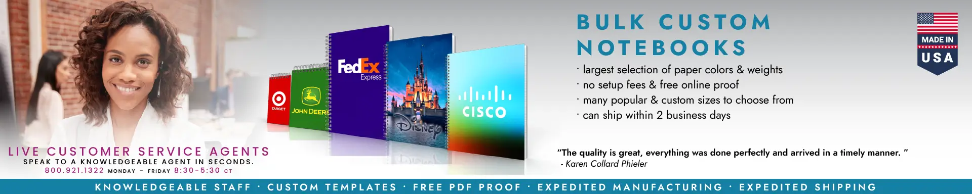 Bulk Custom Notebooks