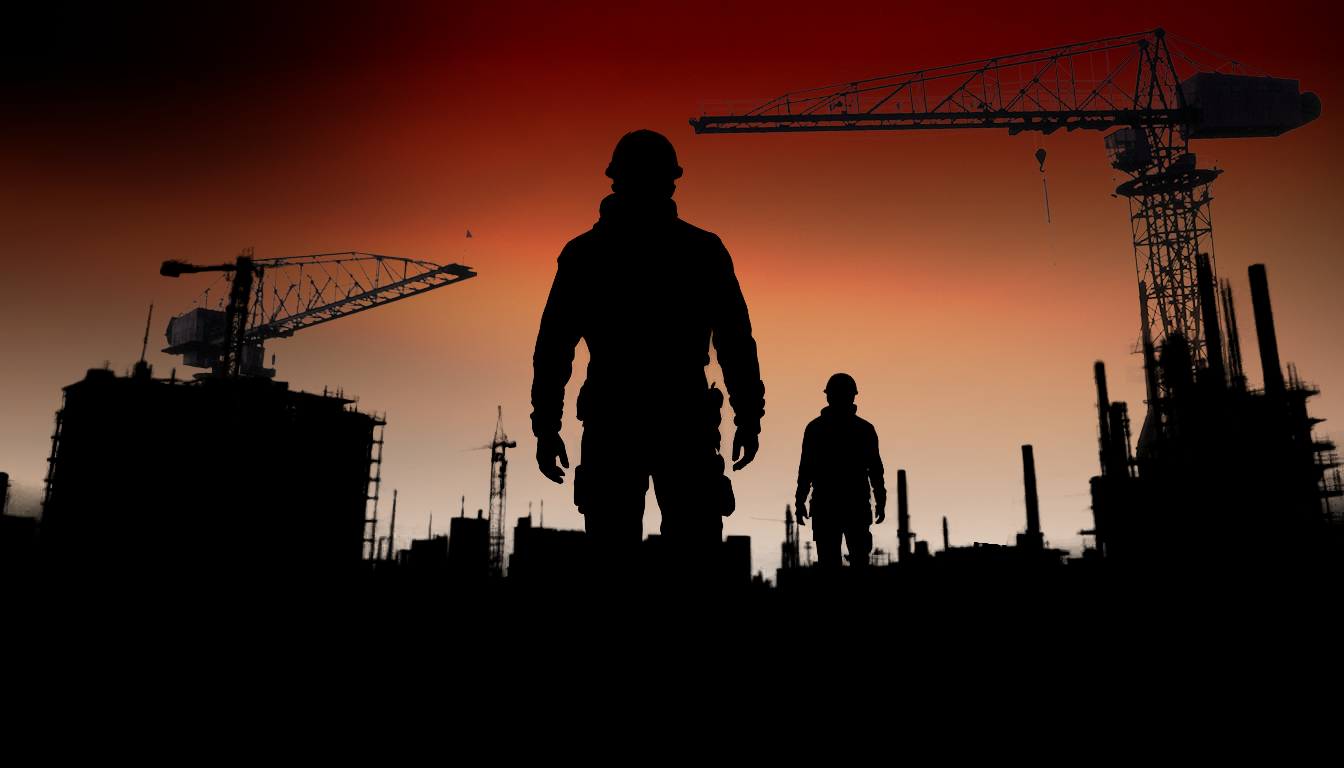 construction workers at construction site