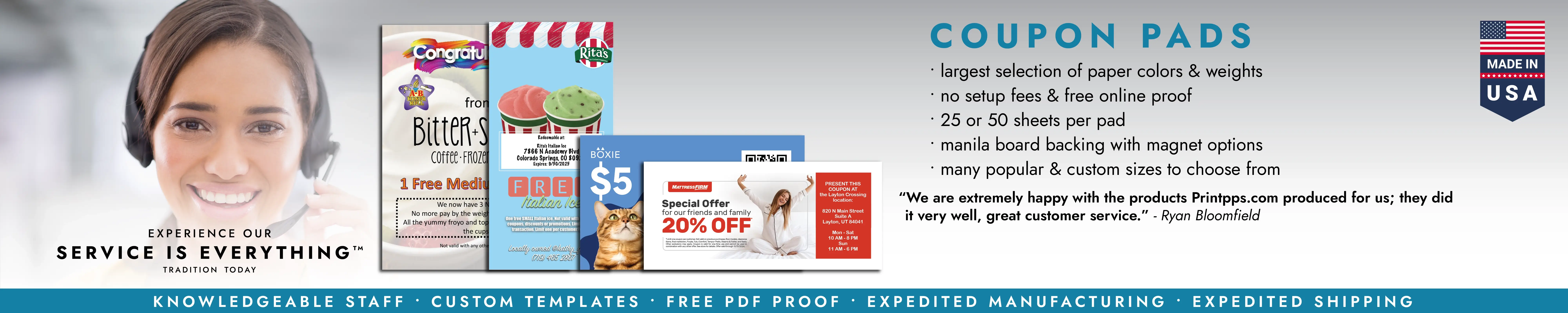 Coupon Pads Printing