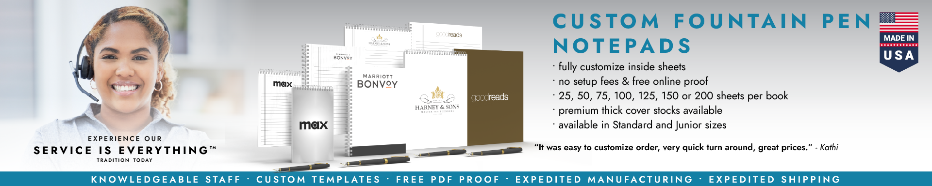 Custom Fountain Pen Notebooks