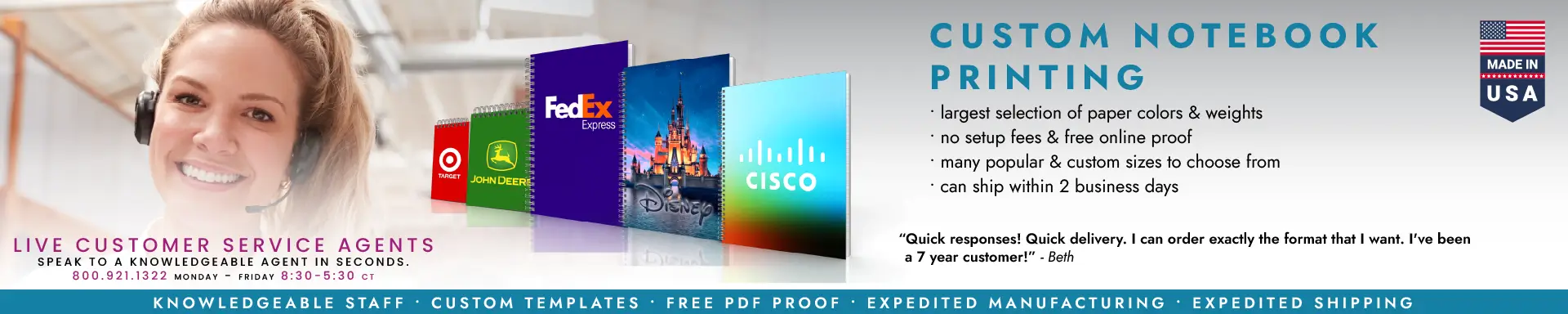 Custom Notebook Printing