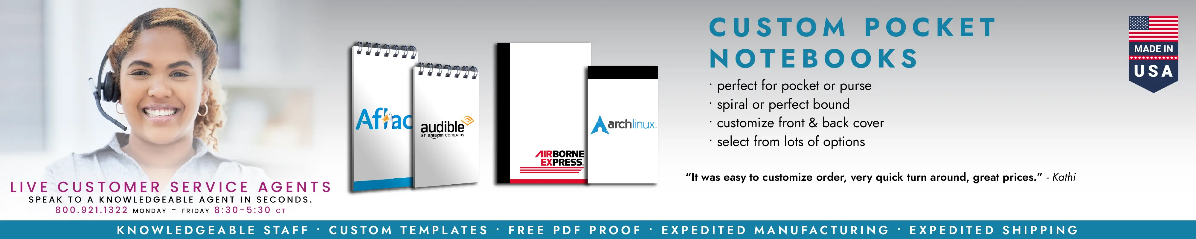 Custom Pocket Notebooks and Notepads