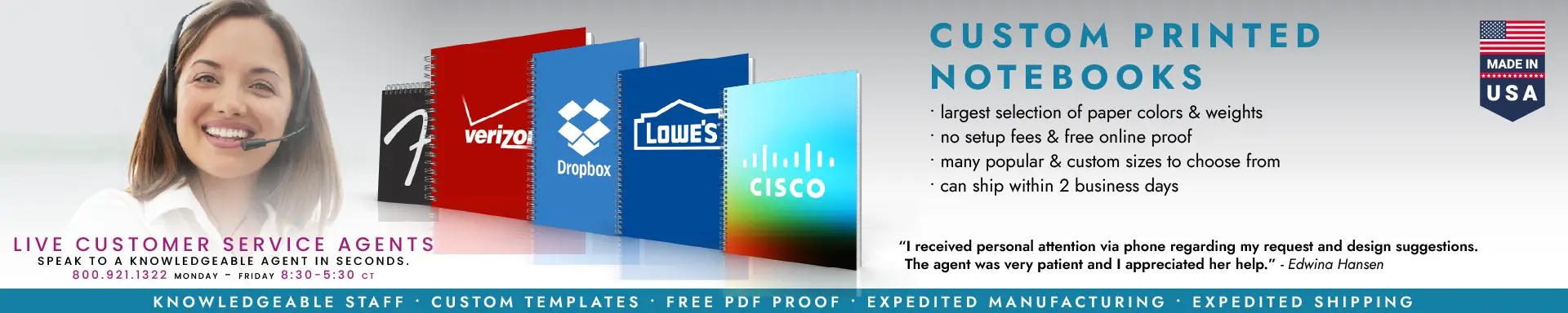 Custom Printed Notebooks