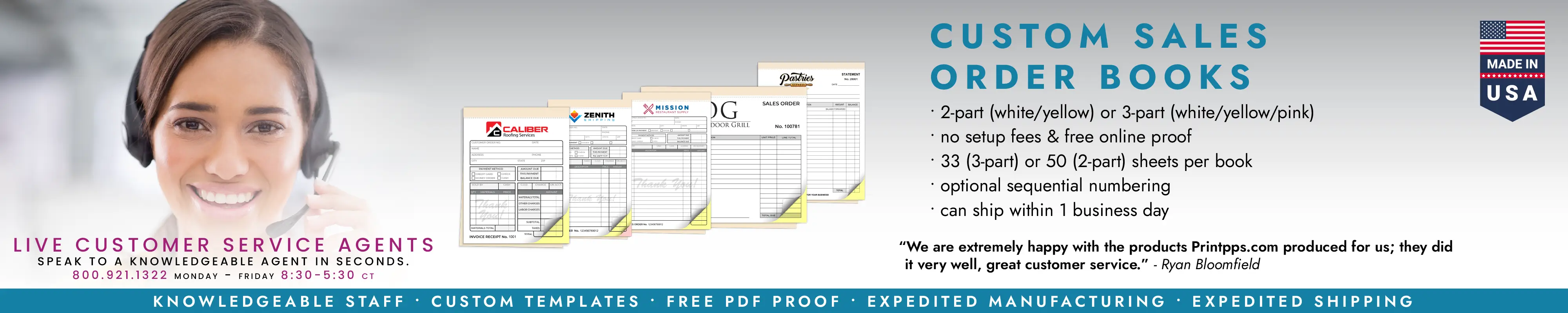 Custom Sales Order Books