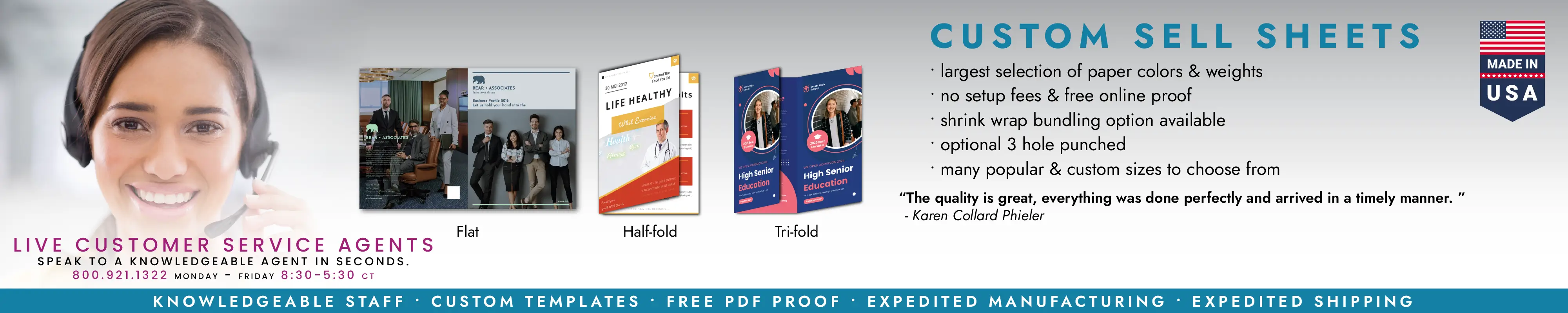 Custom Sell Sheets