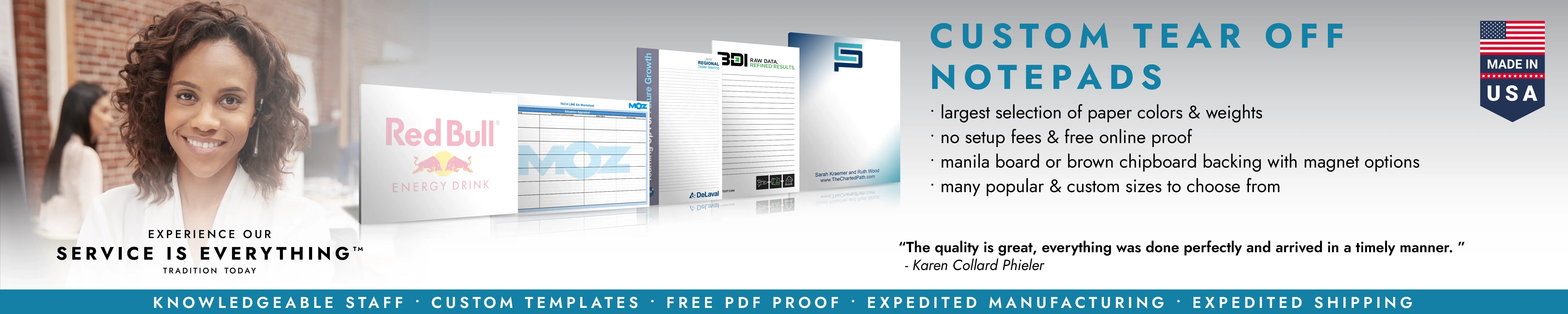 Custom Tear Off Notepads