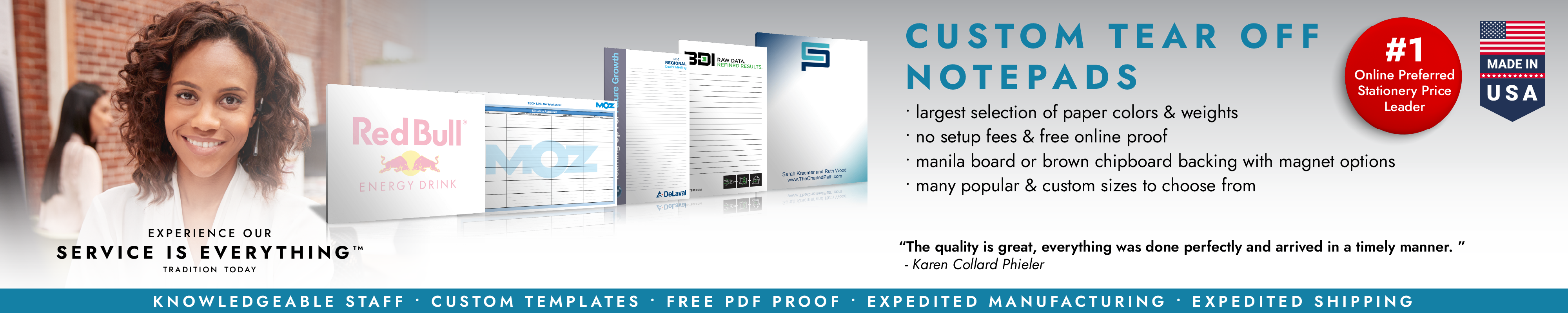 Custom Tear Off Notepads