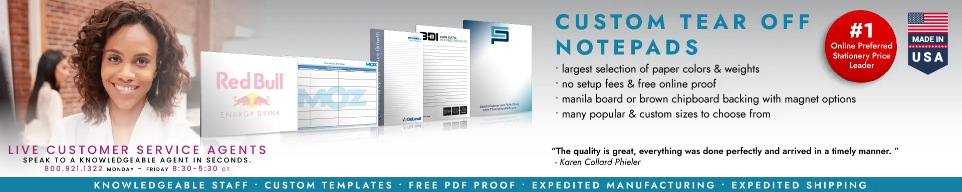 Custom Tear Off Notepads