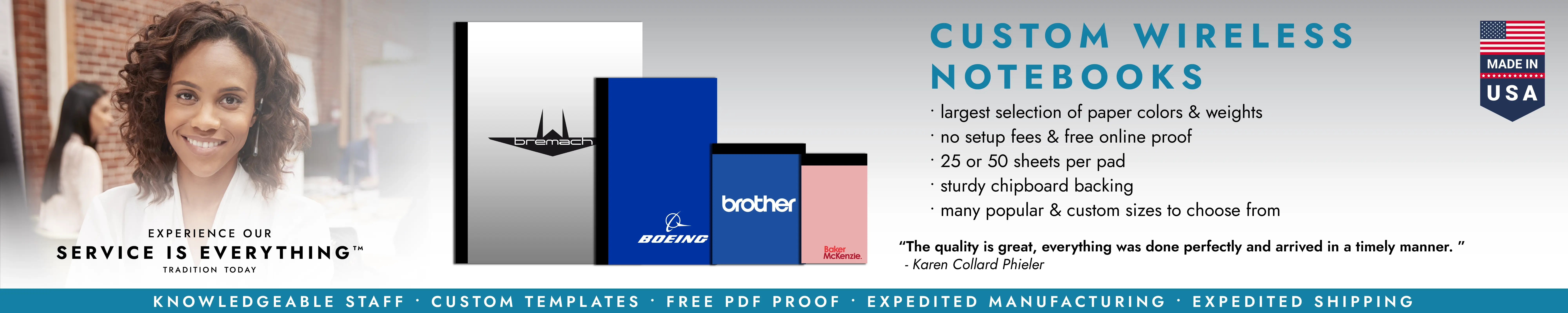 Custom Wireless Notebooks