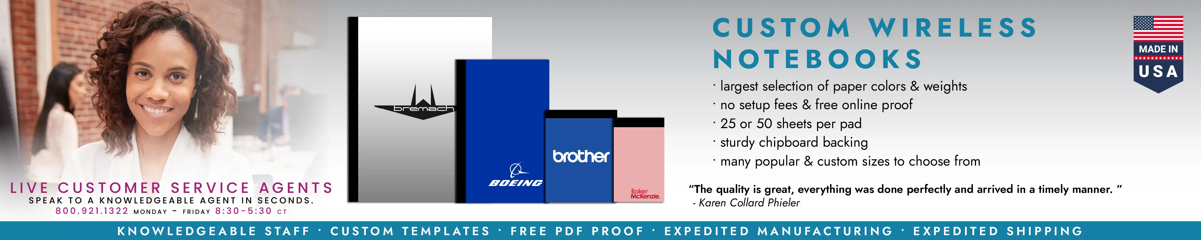 Custom Wireless Notebooks