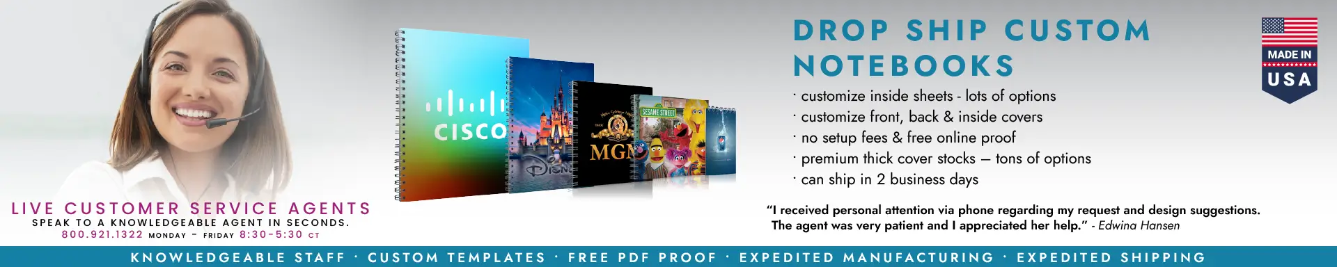 Drop Ship Custom Notebooks