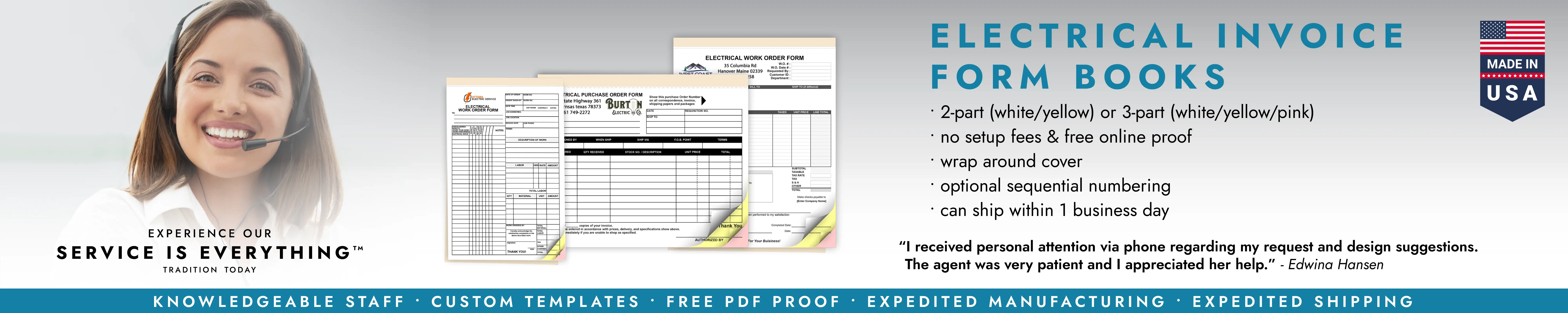 Electrical Invoice Form Books