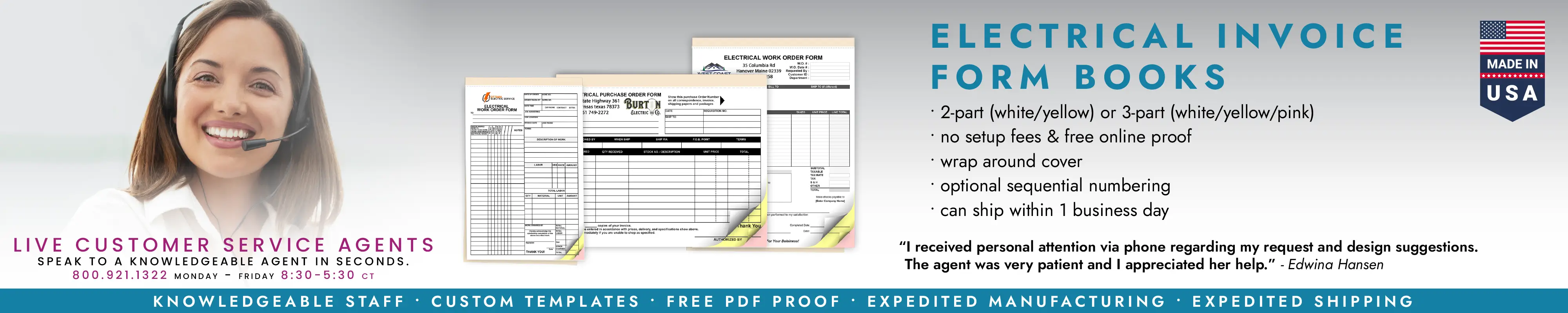 Electrical Invoice Form Books