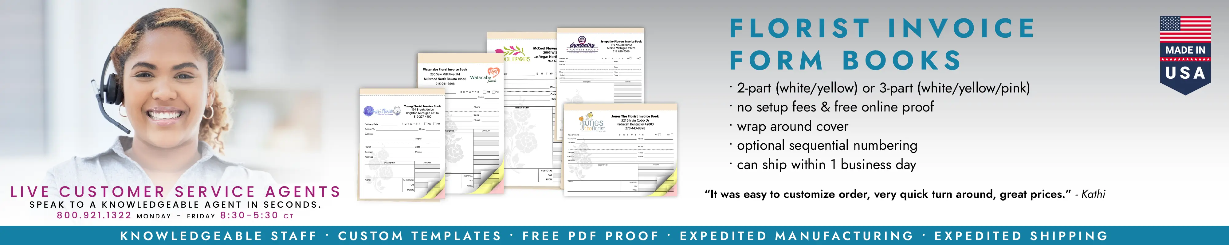 Florist Invoice Form Books