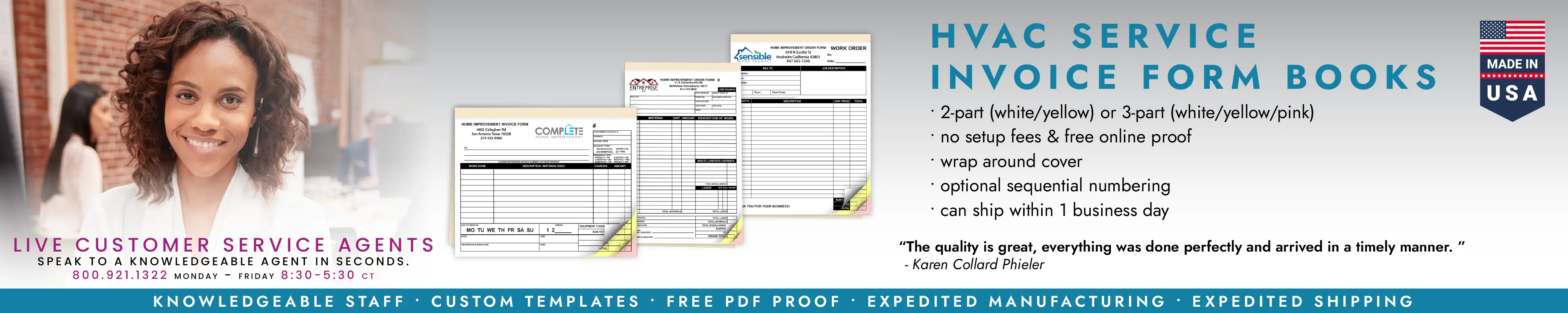 HVAC Service Invoice Form Books