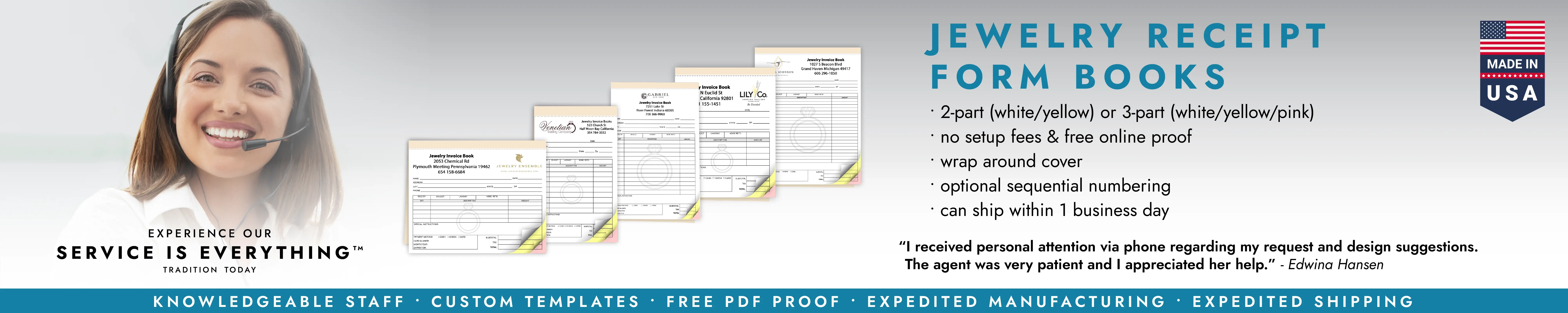 Jewelry Receipt Form Books