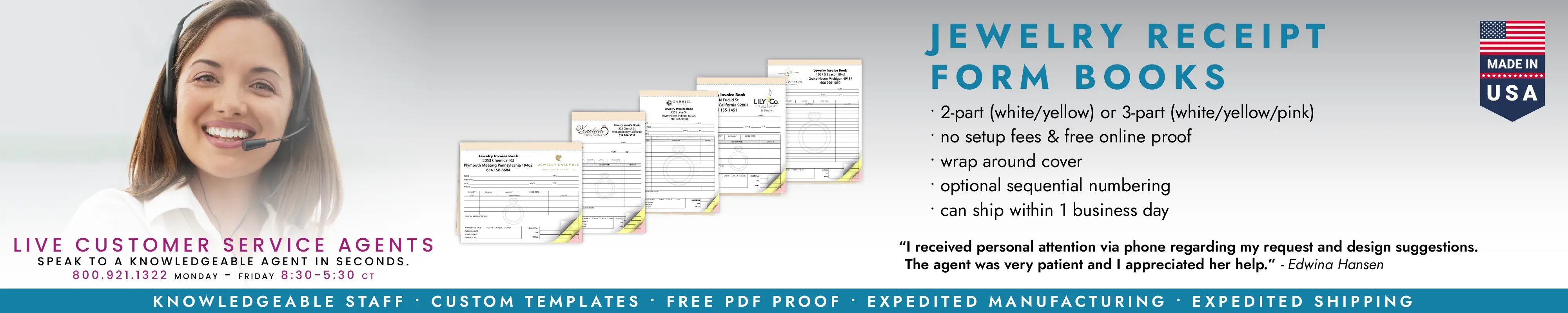 Jewelry Receipt Form Books