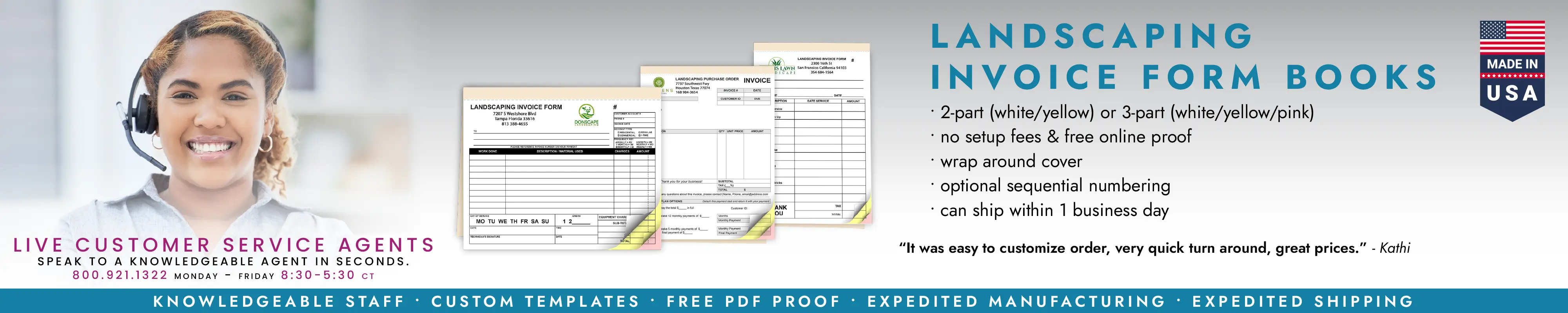 Landscaping Invoice Form Books