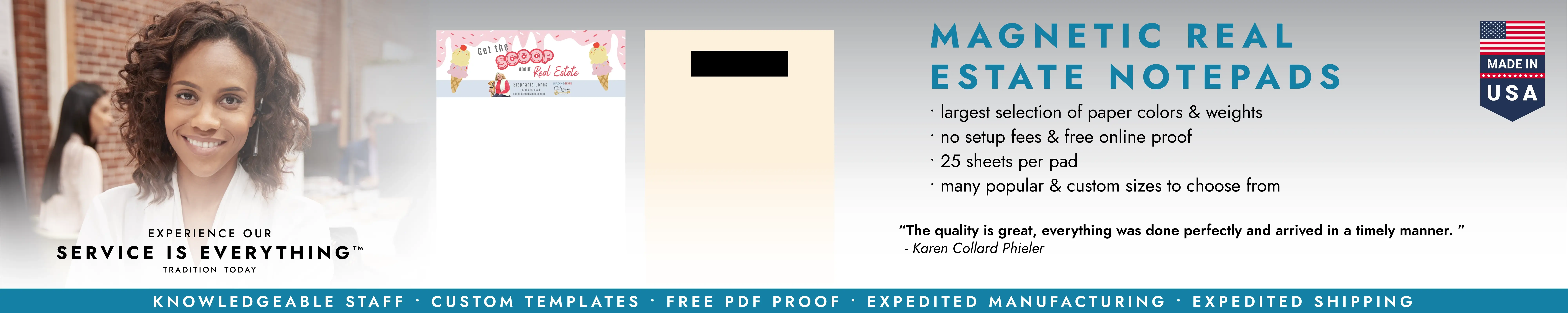 Magnetic Real Estate Notepads