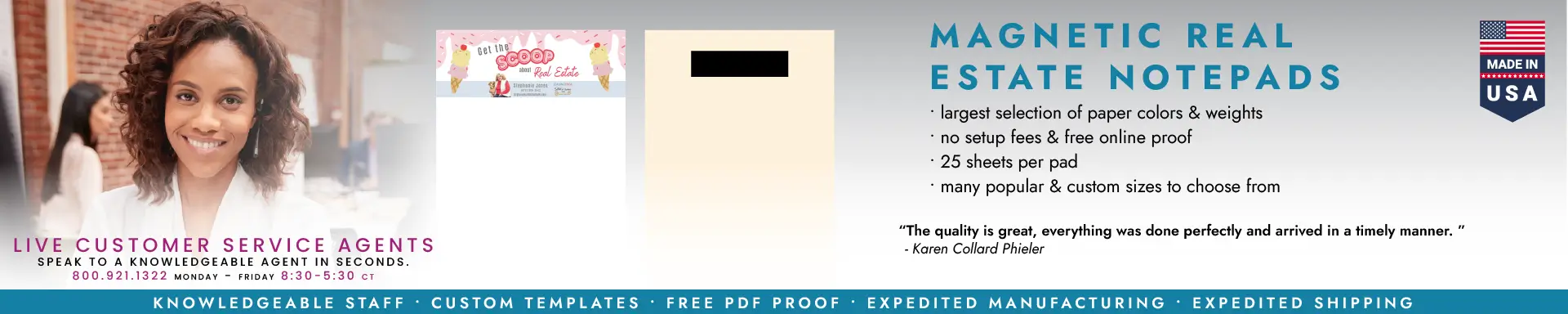 Magnetic Real Estate Notepads