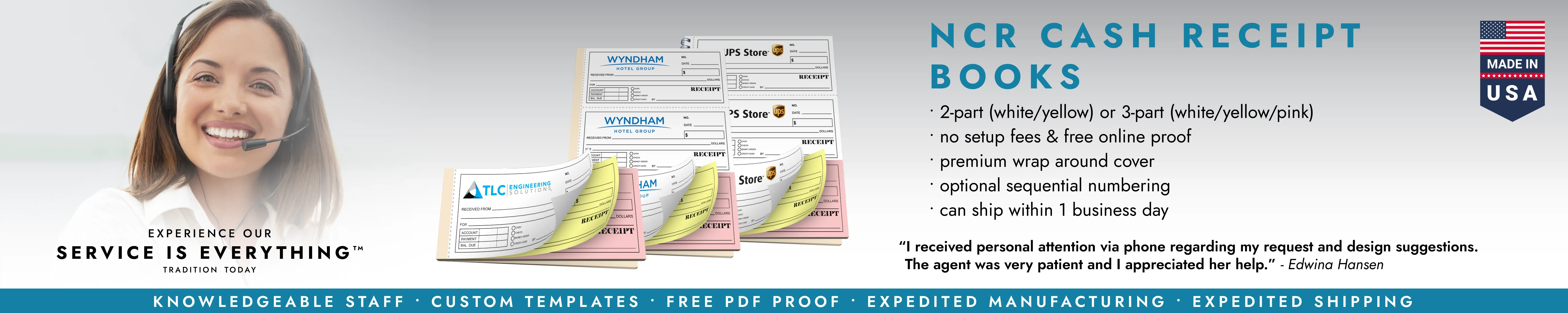 NCR Cash Receipt Books