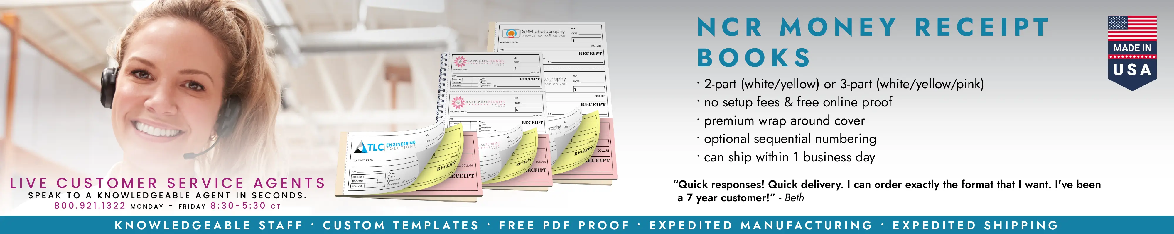 NCR Money Receipt Books