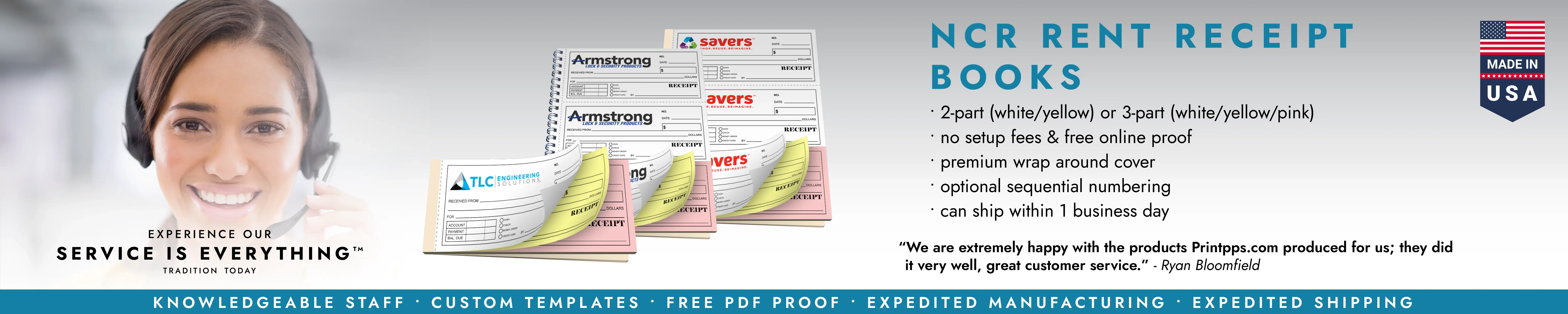 NCR Rent Receipt Books