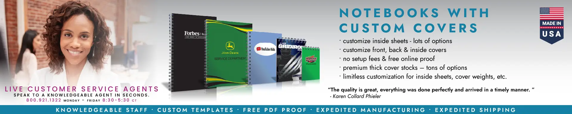 Notebooks with Custom Covers