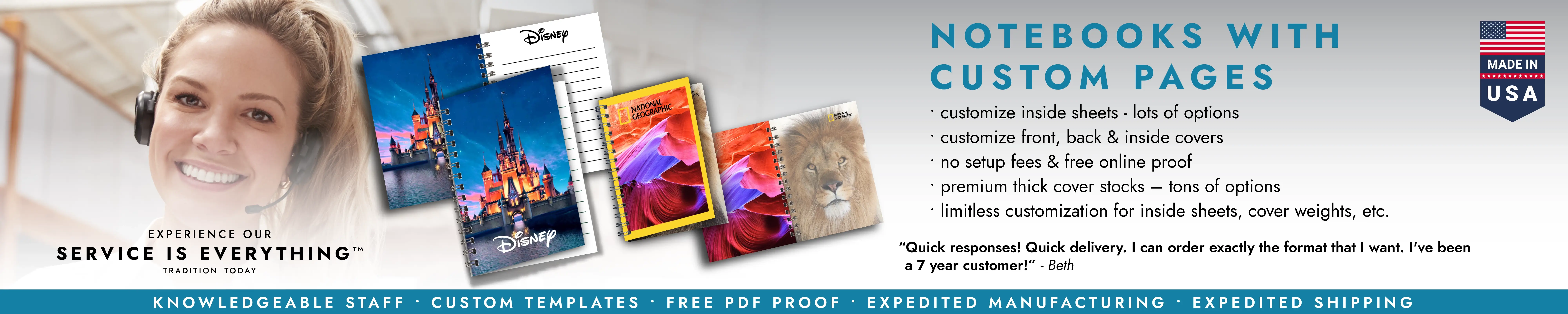 Notebooks with Custom Pages