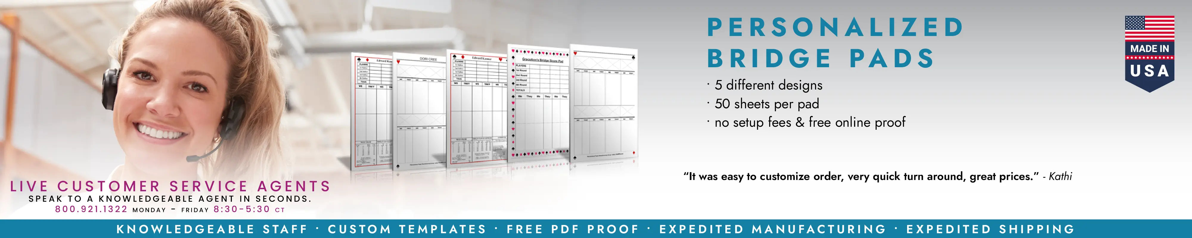 Personalized Bridge Pads