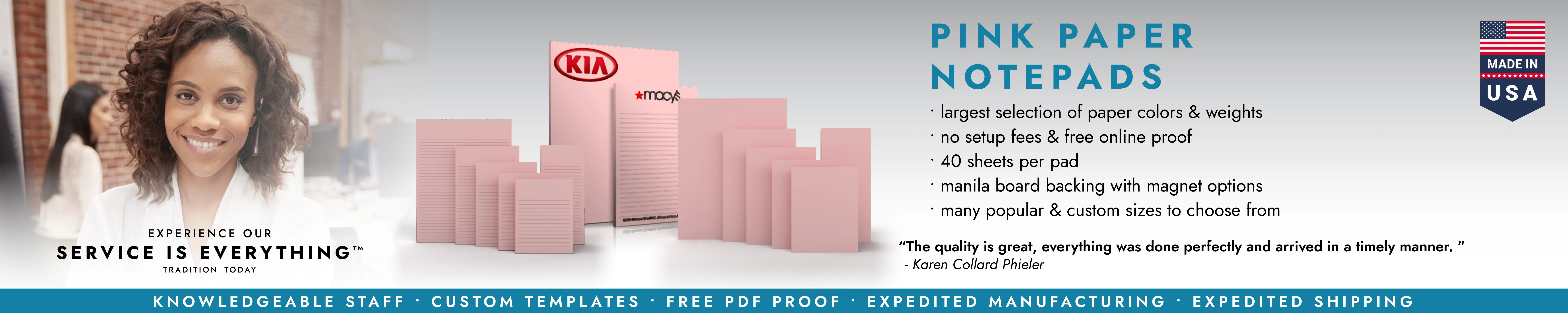 Pink Paper Notepads