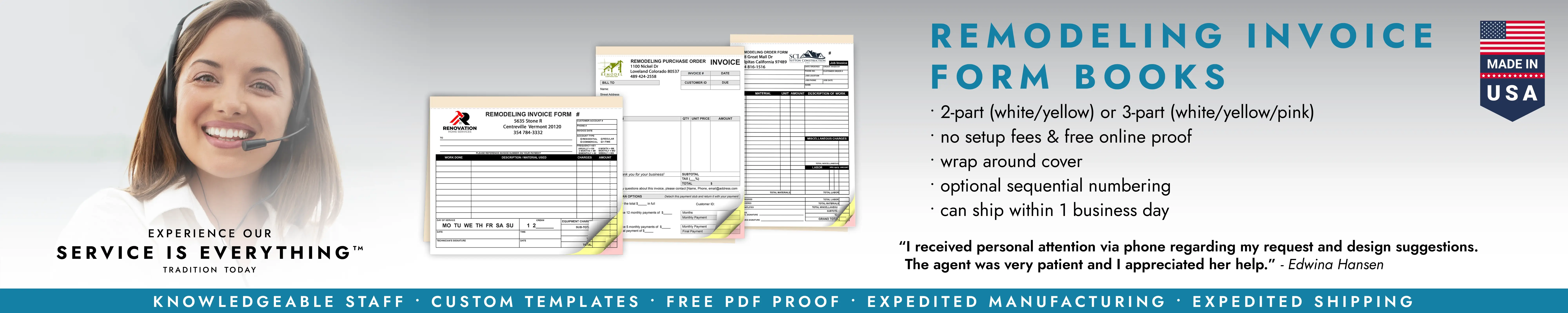Remodeling Invoice Form Books