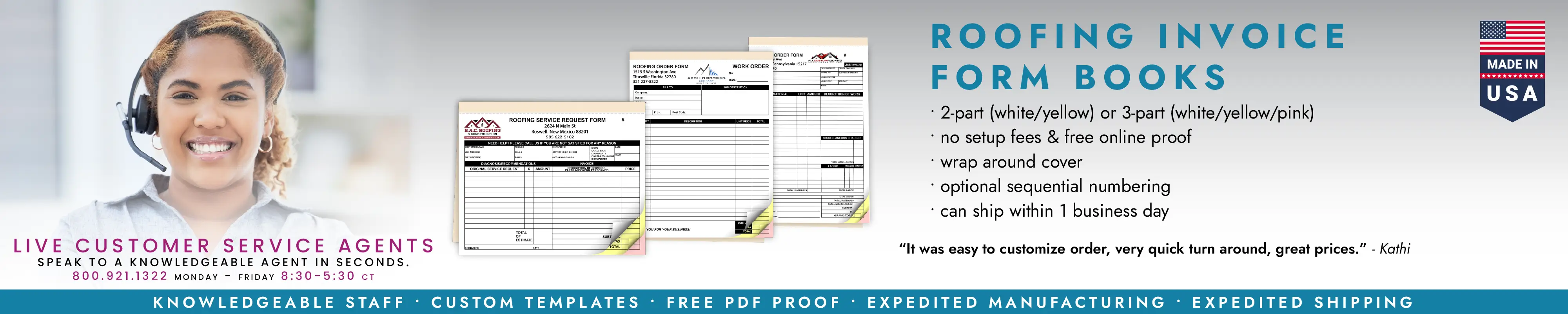 Roofing Invoice Form Books