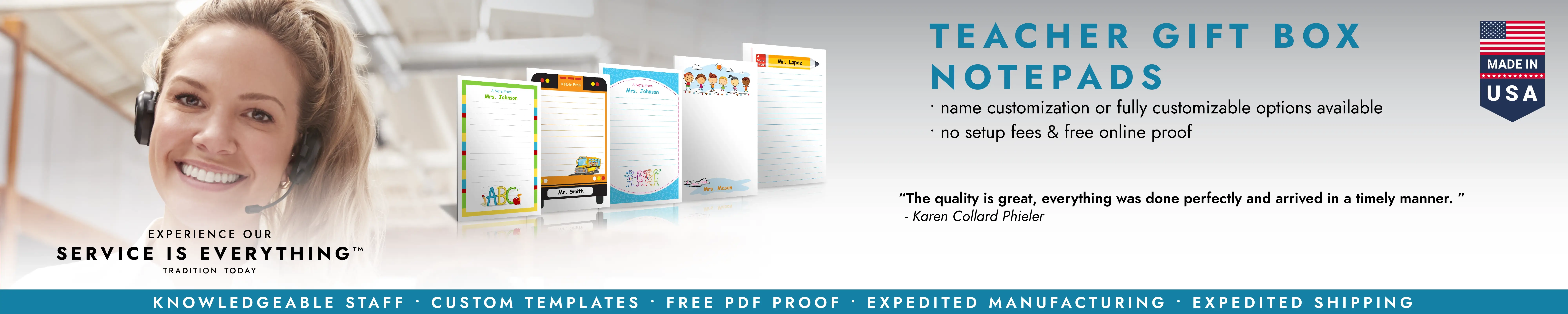 Teacher Gift Box Notepads