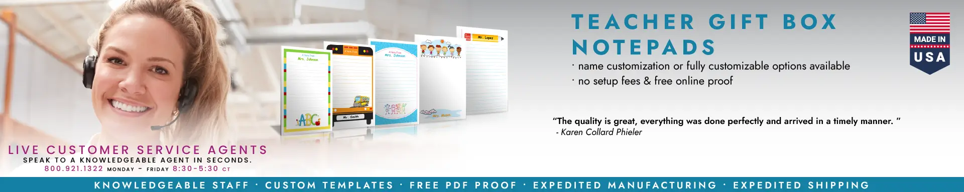 Teacher Gift Box Notepads