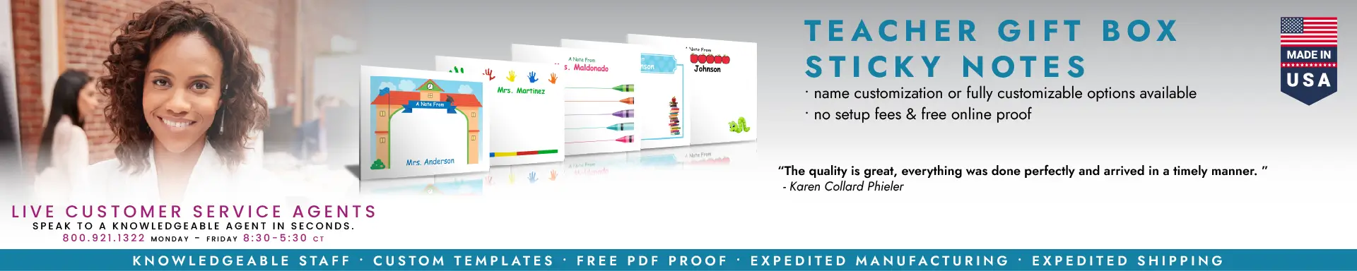 Teacher Gift Box Sticky Notes