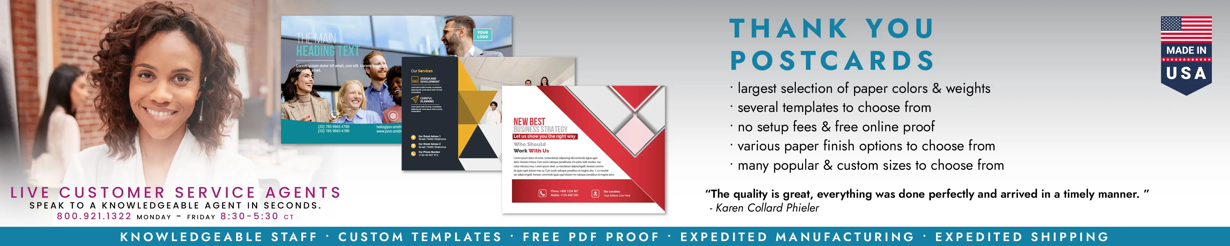 Thank You Post cards