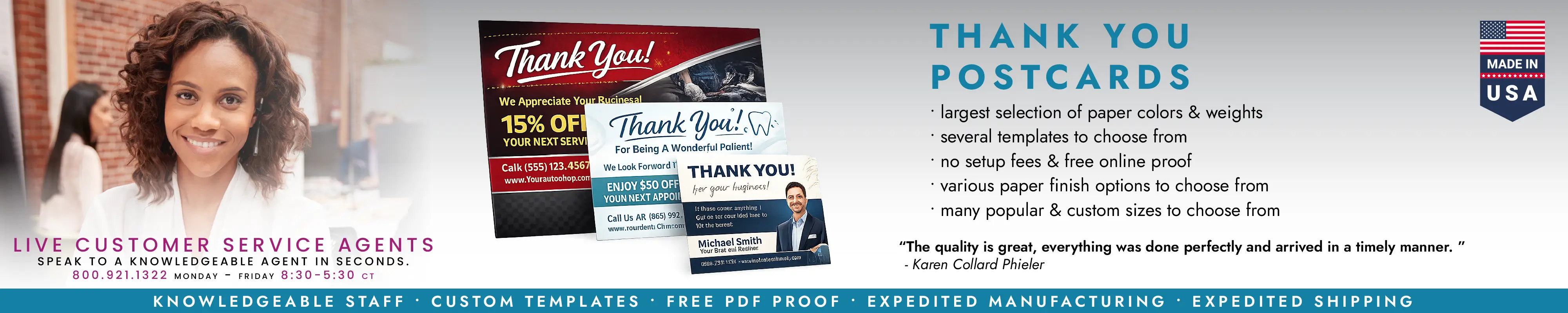 Thank You Post cards