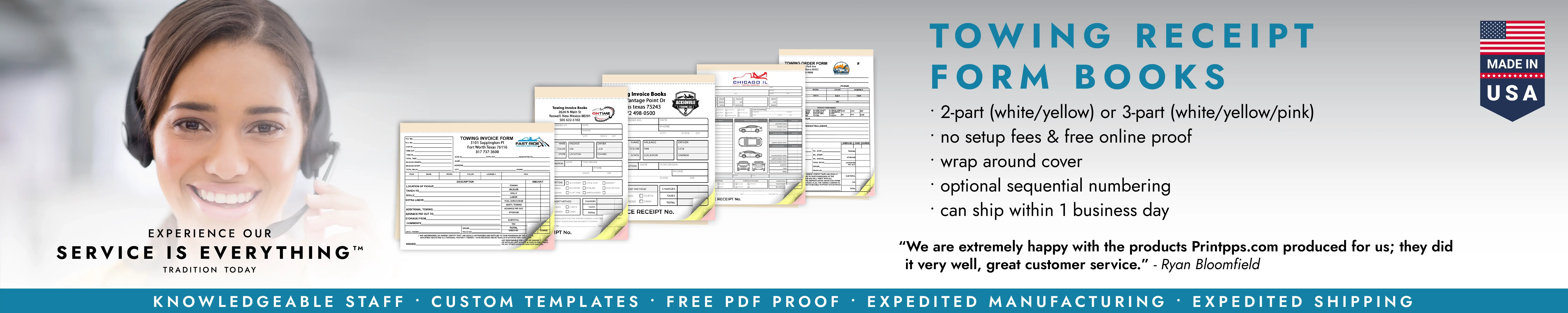 Towing Receipt Form Books