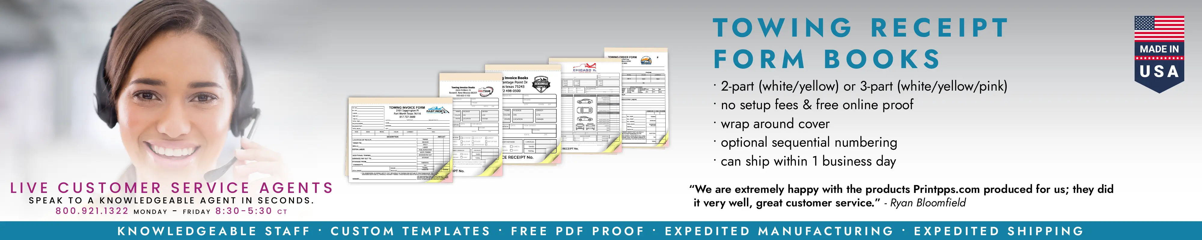 Towing Receipt Form Books