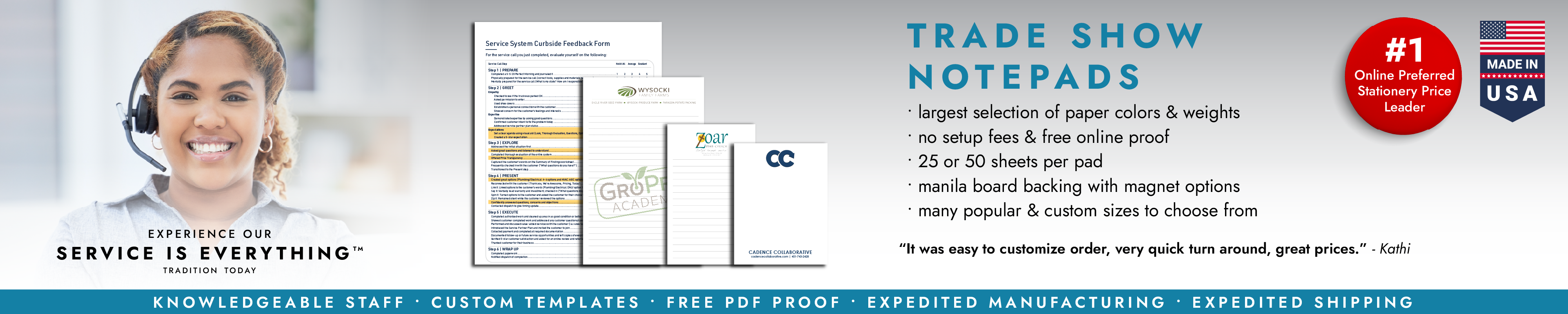 Trade Show Notepads