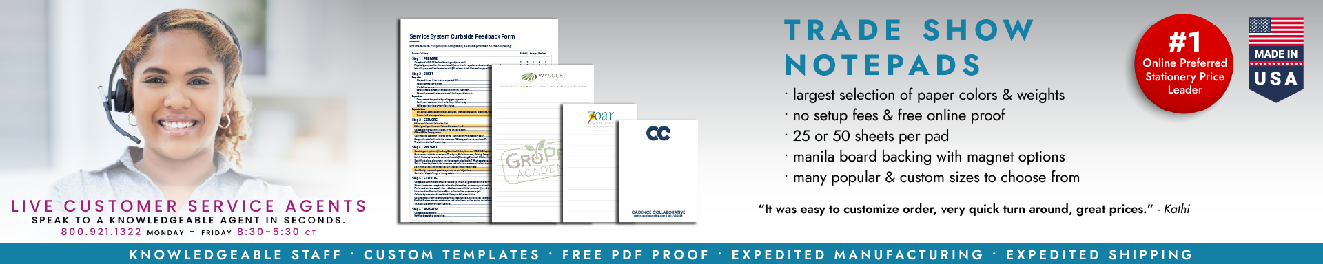 Trade Show Notepads