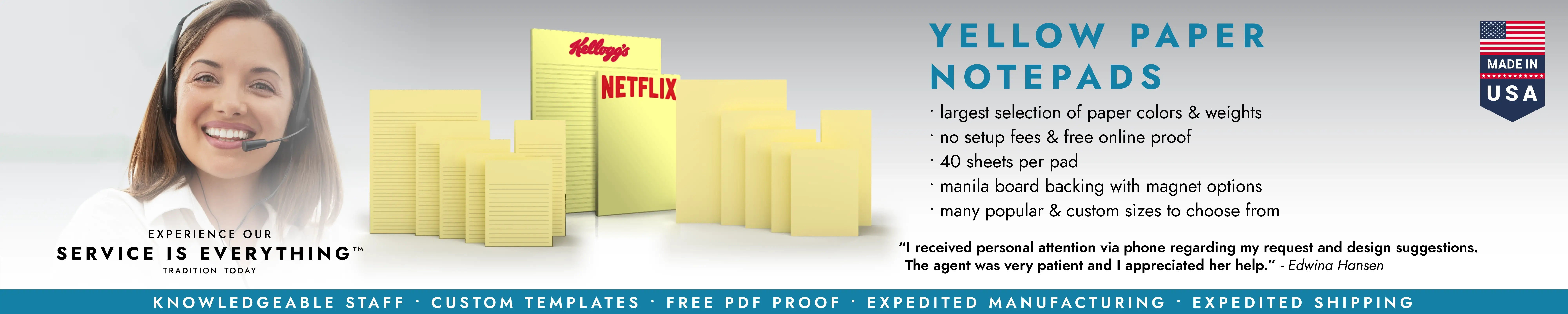 Yellow Paper Notepads