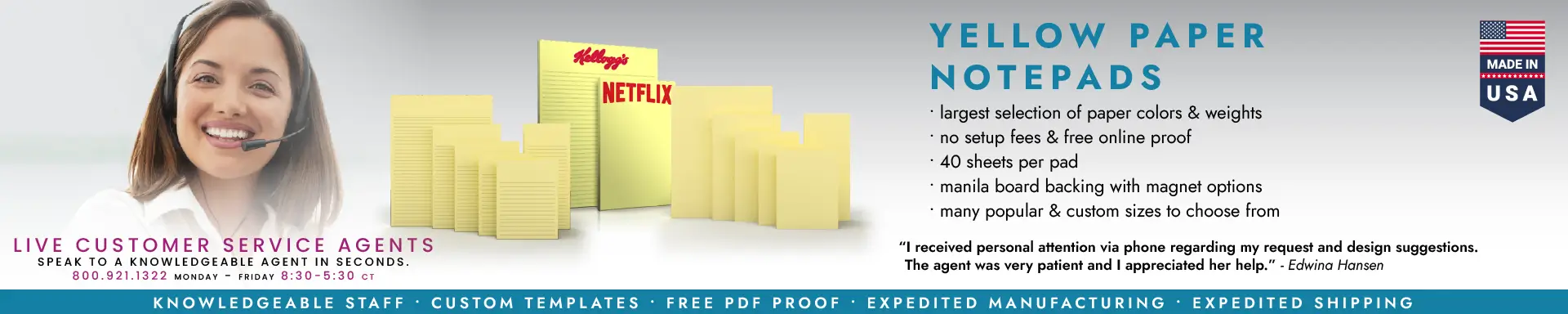 Yellow Paper Notepads