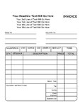 Lined Invoice