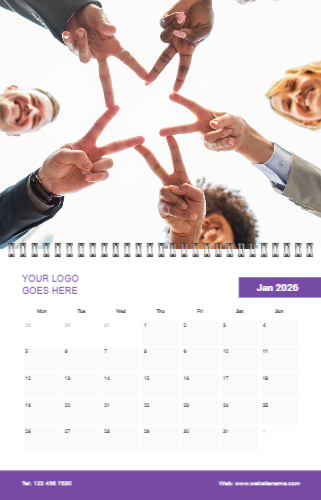 DS Wall Calendar Template