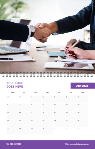 DS Wall Calendar Template