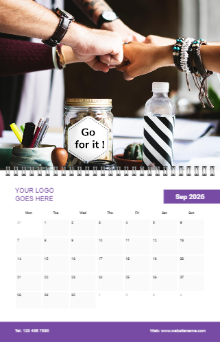 DS Wall Calendar Template