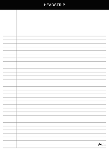 College Ruled (Medium Ruled)